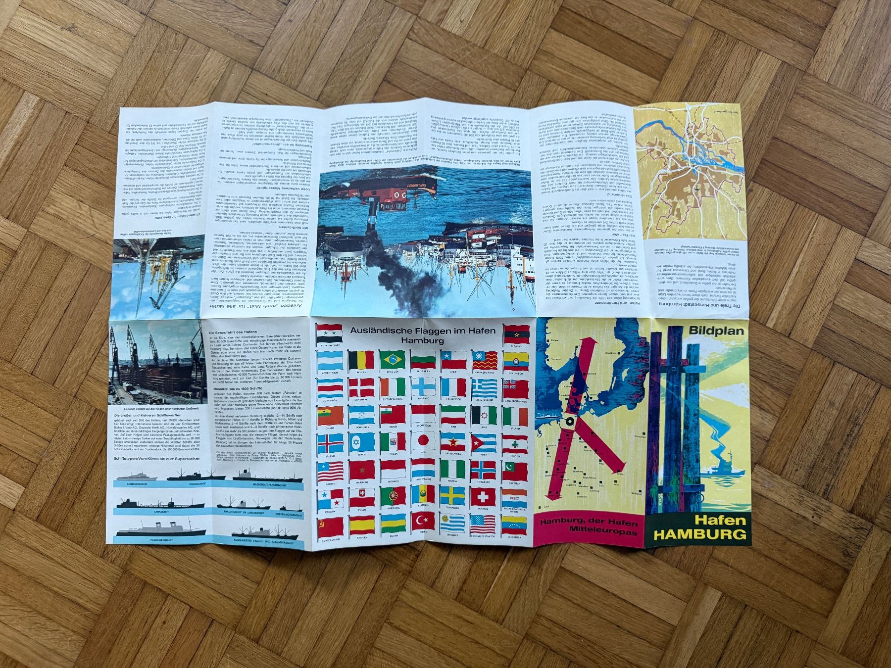 Cartes: Original Bildplan vom Hamburger Hafen, Top Zustand! – D'occasion à Erstfeld par Uhu1980 2