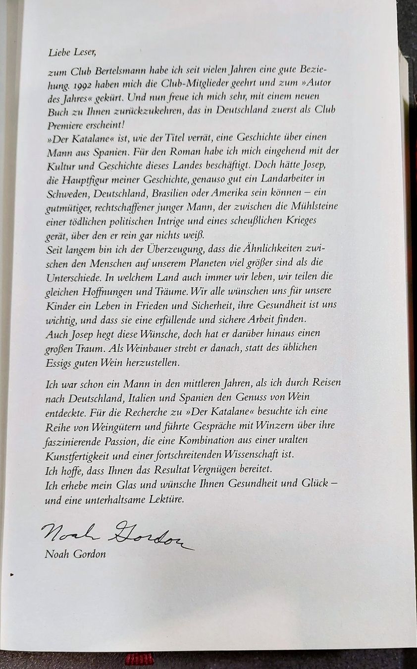 Bücher: 2 Bücher: N. Gordon "Der Katalan" /A. Edwardson "Rotes Meer" – Gebraucht aus Jegenstorf von ladoga66 4