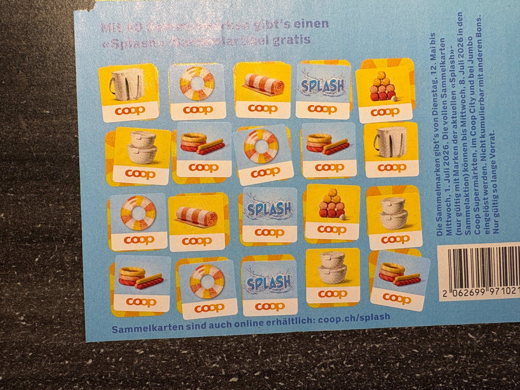 Coop Raccolte di bollini & punti: 1 volle Coop Splash Karte – Nuovo (secondo la descrizione) da Mühleberg venduto da cupra80 1