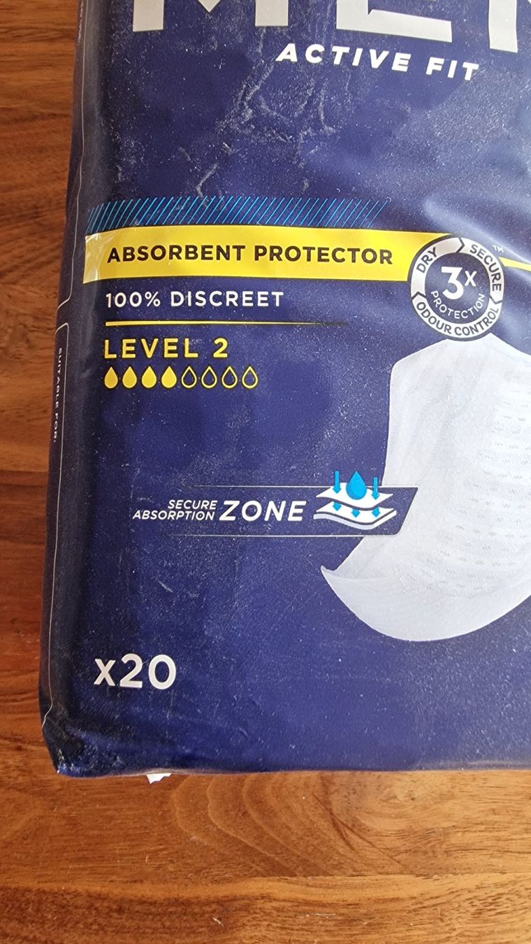 Windeleimer & Windeln: TENA Men Active Fit Absorbent Protector, Level 2. Binde Mann – Neu und originalverpackt aus Romanshorn von Niceflyer 1
