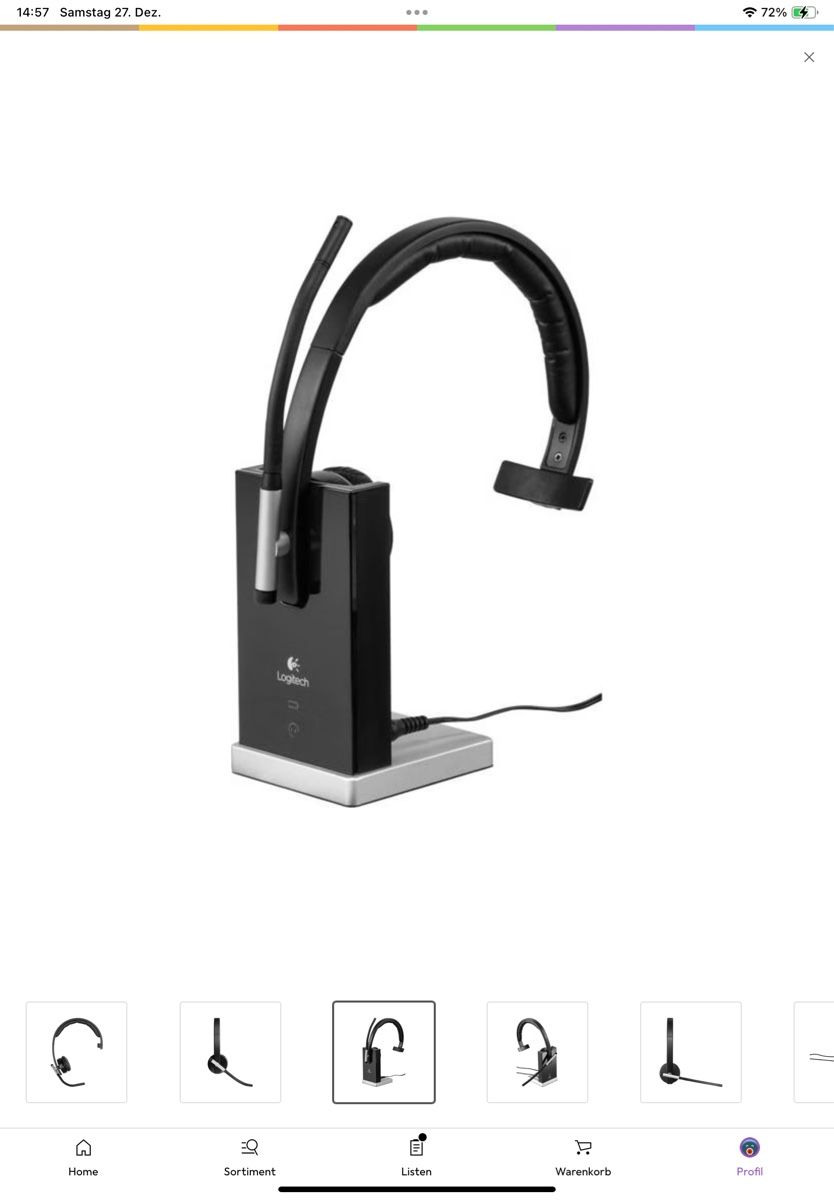 Logitech Cuffie: Logitech H820e Mono Office Headset, kabellos, USB-A – Nuovo (secondo la descrizione) da Bülach venduto da galago1962 6