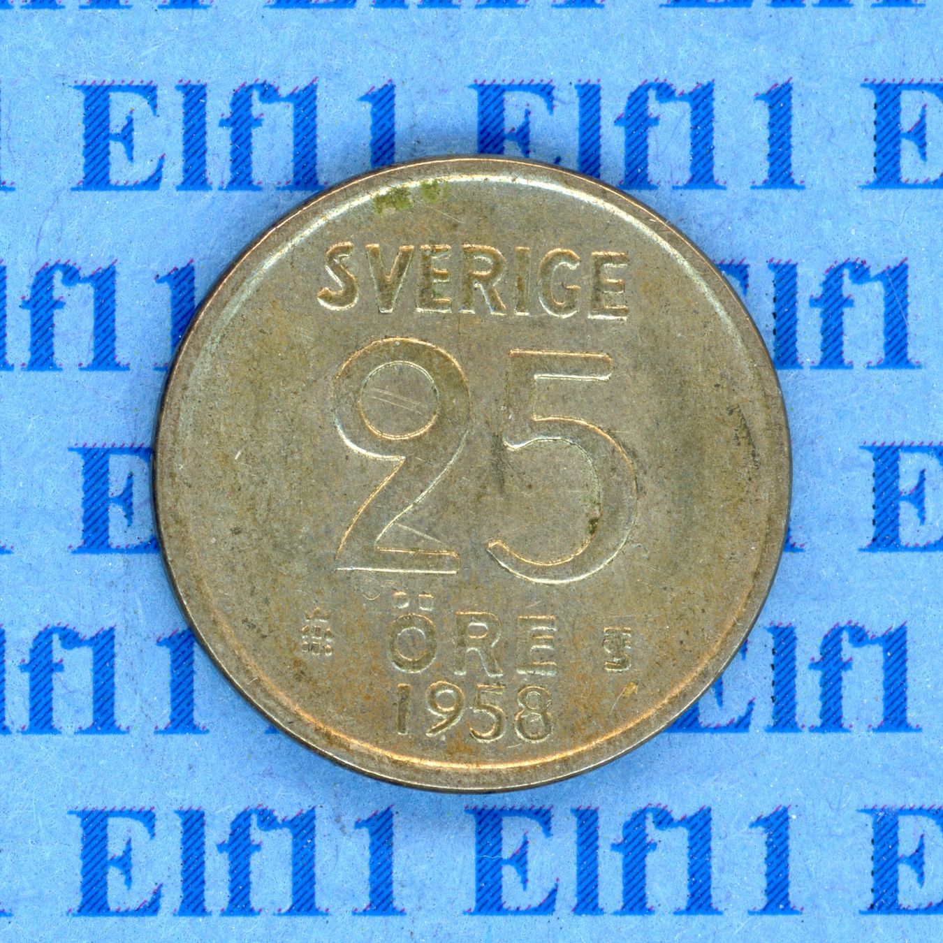 Tutti le monete: SEK___0.25 1958 -vz 25 Öre – Usato da Widnau venduto da Elf11