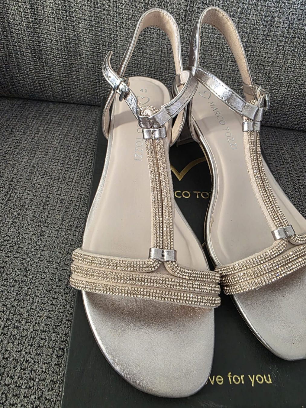 Scarpe da donna: Marco Tozzi - Sandalen, Rosegold, Grösse 41, – Usato da Schlieren venduto da est_b2px 4