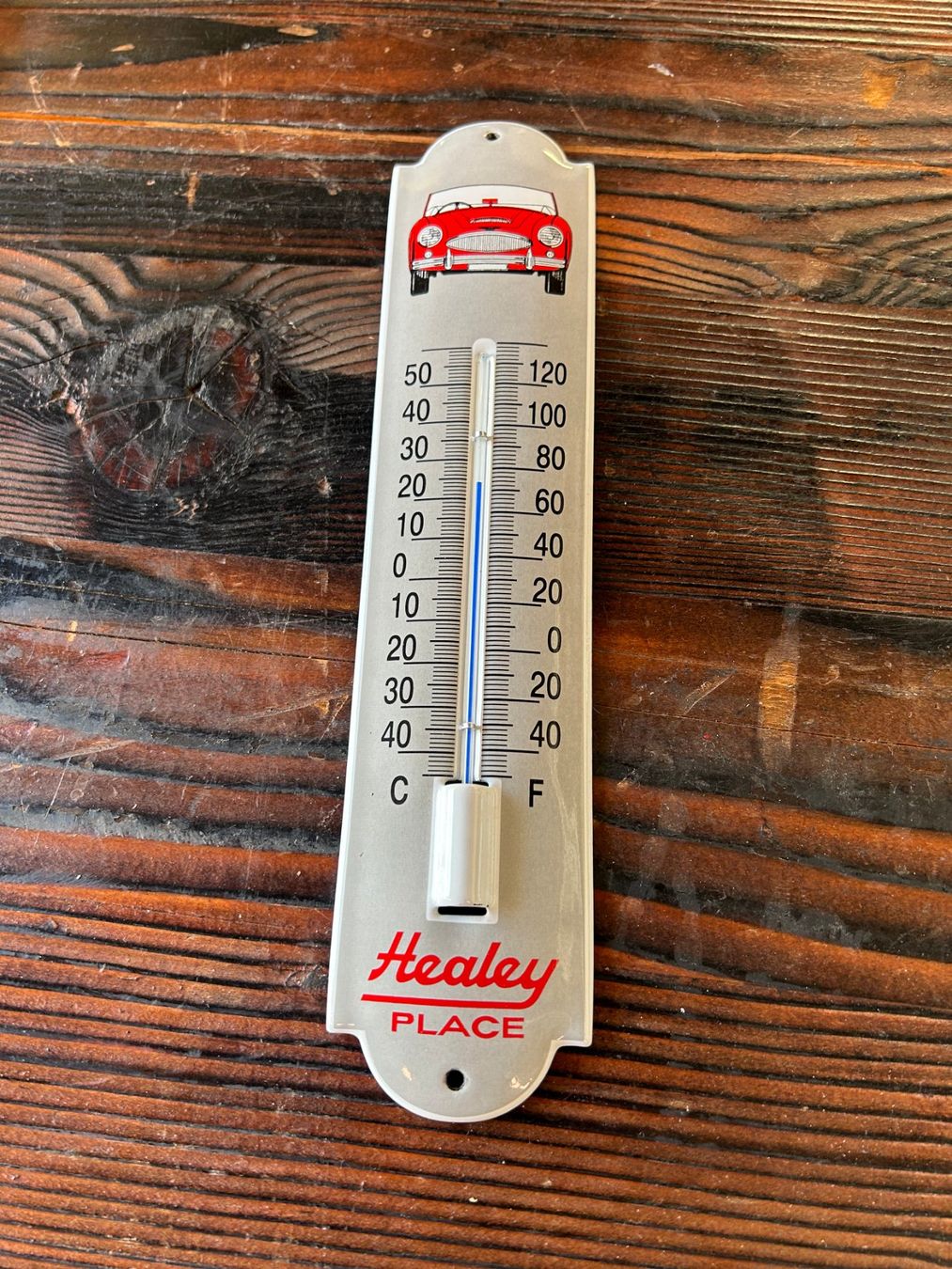 Insegne: Emaille Thermometer HEALEY PLACE 6,5 x 30 cm – Usato da Sugiez venduto da brockicenter 1