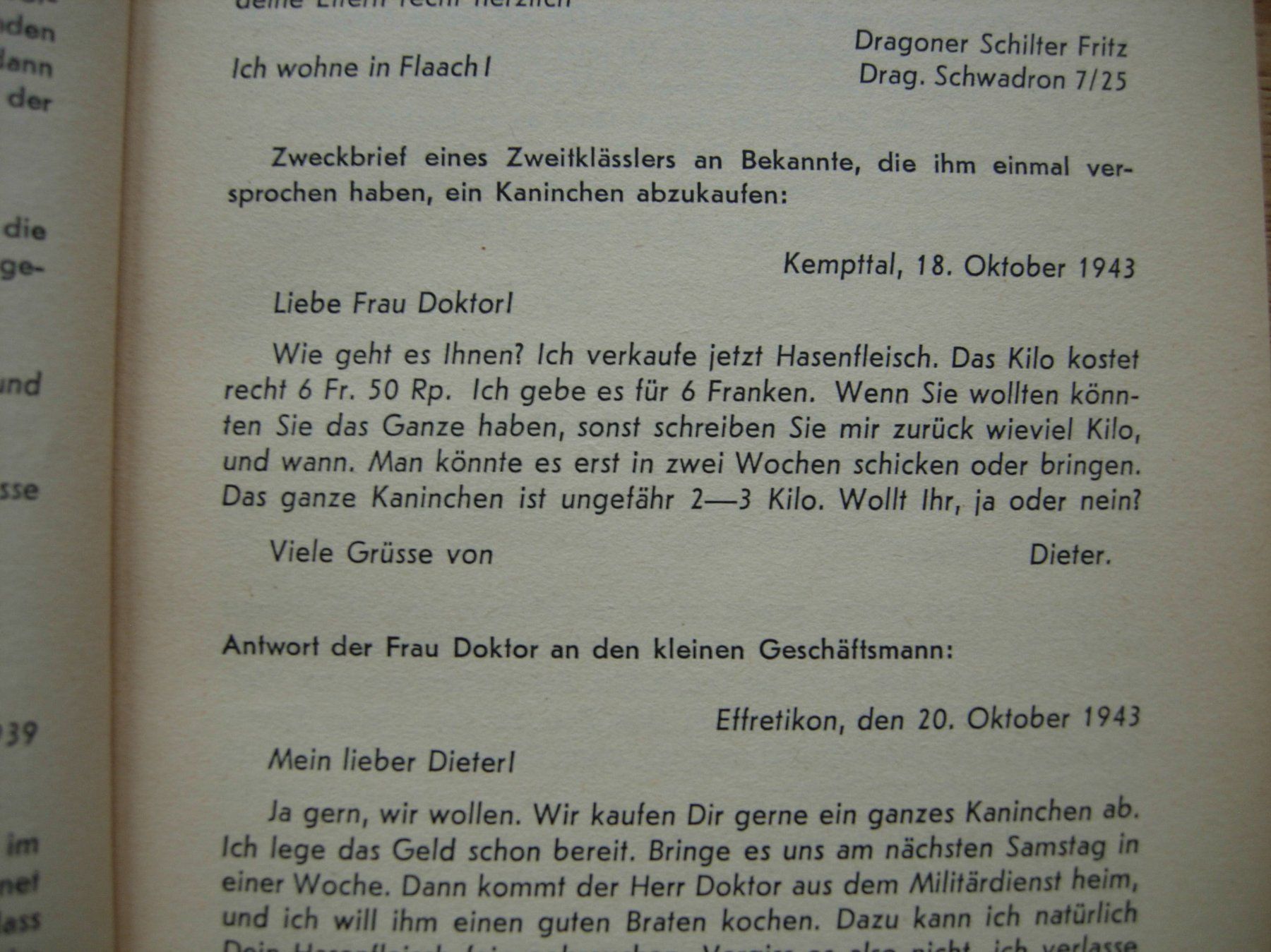 Libri: Schulbuch "Briefe" Postverkehr von Walter Furrer – Usato da Dübendorf venduto da rumpumpel 7