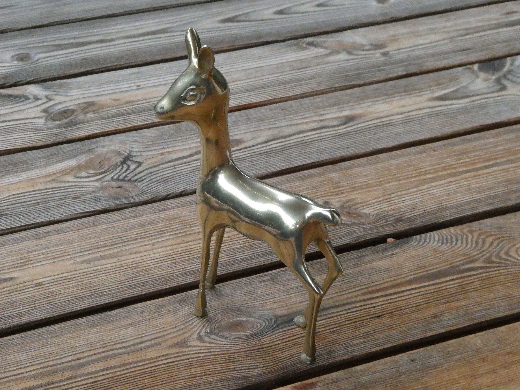 Statuette: junges Reh Messingguss poliert – Usato da Lüchingen venduto da Eeizo 4
