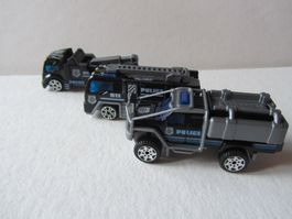 Polizei Modelle, lot 3 Stück, sehr schöner Zustand
