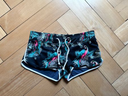 MISS AMERICA - Shorts Hotpants m. Papageien XS