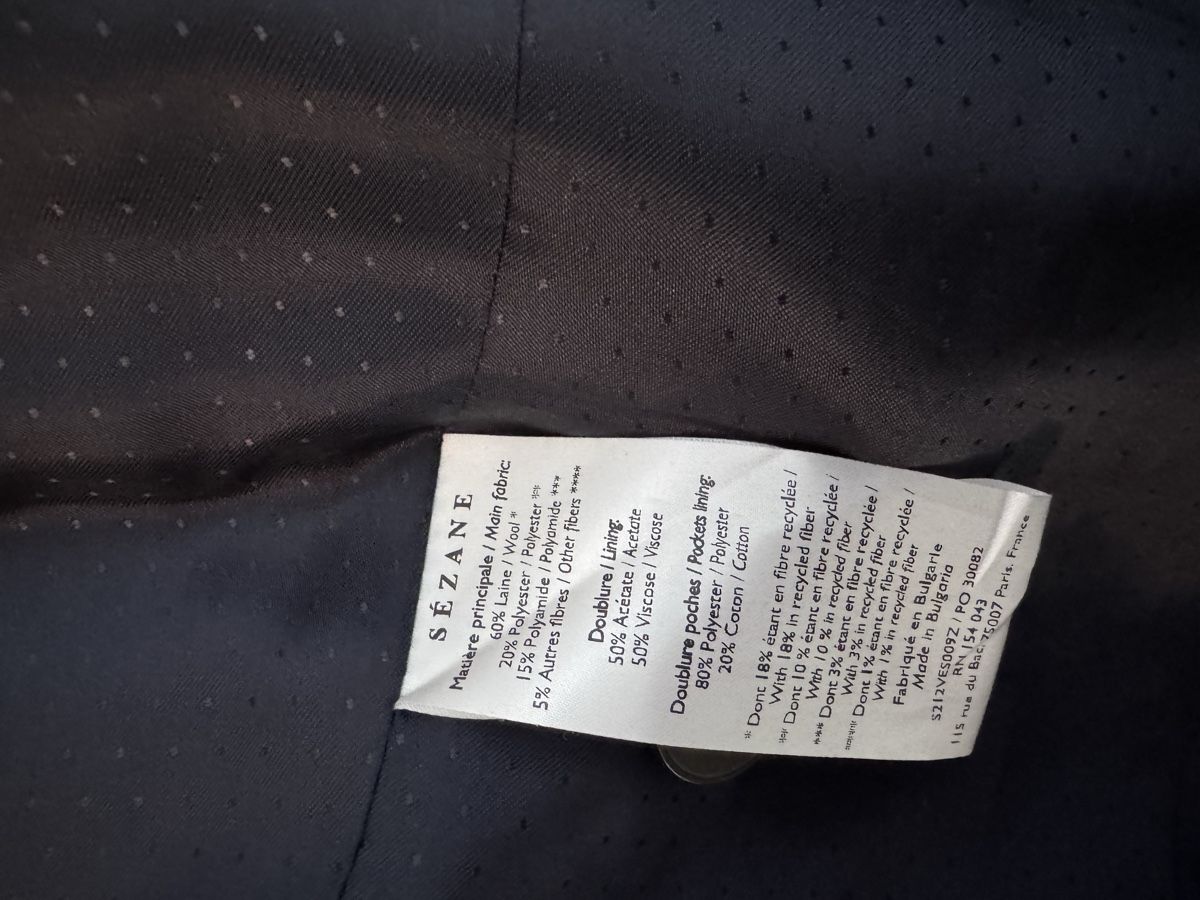 Sezane Giacche: Sezane Christie Wool Blend Blazer - Size 34 – Usato da Zürich venduto da sdn_des 3