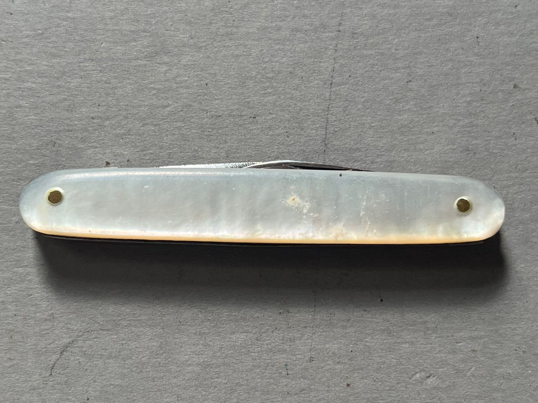 Taschenmesser: Antikes Perlmutt-Sackmesser 66 mm – Gebraucht aus Zürich von FV.vintage 6