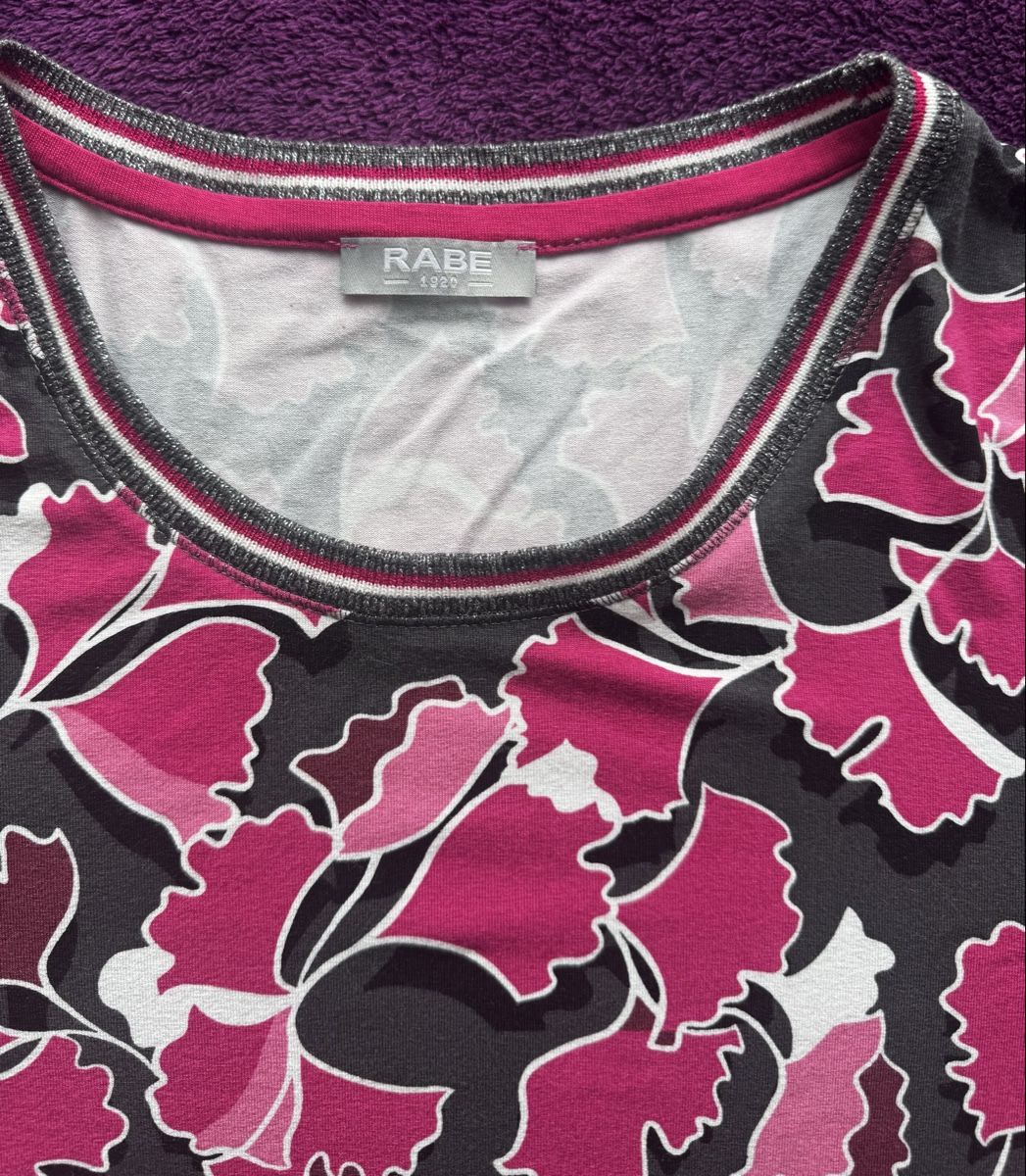 Rabe T-Shirts: RABE Shirt, Gr. 42, Grau-Pink – Gebraucht aus Kehrsatz von Adrenalina1 1