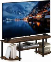 TV Lowboard Fernsehtisch TV Regal Holz Schwarz Breit