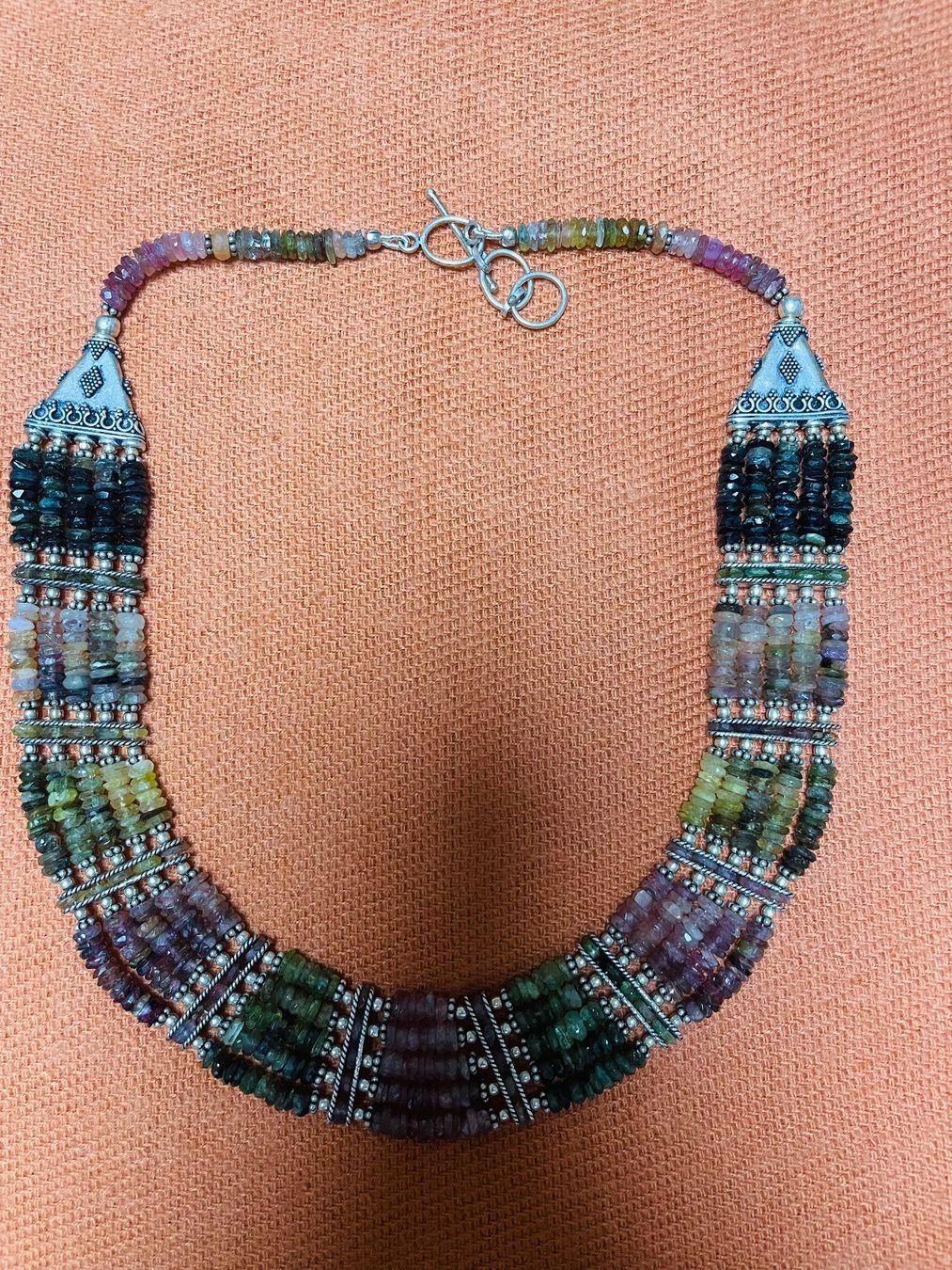 Catenine: Turmalin collier mit Silber – Nuovo e nell'imballaggio originale da Schönenberg ZH venduto da JaluTa 1