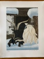 Lithographie Anton Mutter, Beim Brunnentrog