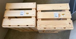 Holzkisten  2 Stk. neue 60  40/30cm