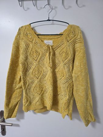 Springfield yellow knit sweater S