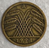 Weimarer Republik 50 Rentenpfennig 1924 A bis vz