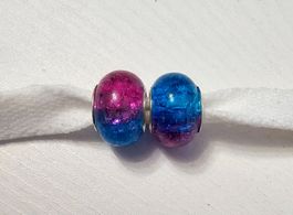 Neu! 2x Lochperlen Charm zum Basteln