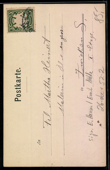 Cartoline postali: sign. E. Hansen / Emil Nolde: Das Böse  – Usato da Berlin venduto da bartko-reher 1