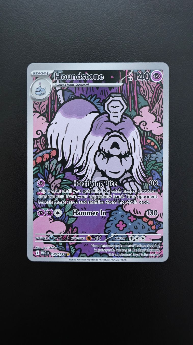 Pokémon Cartes à collectionner: Pokémon Houndstone #145 Illustration Rare (1 von 2) – Neuf avec emballage d'origine à Obfelden par vivialexandra