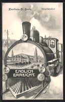 Hamburg-St.Georg, Hauptbahnhof in einer 