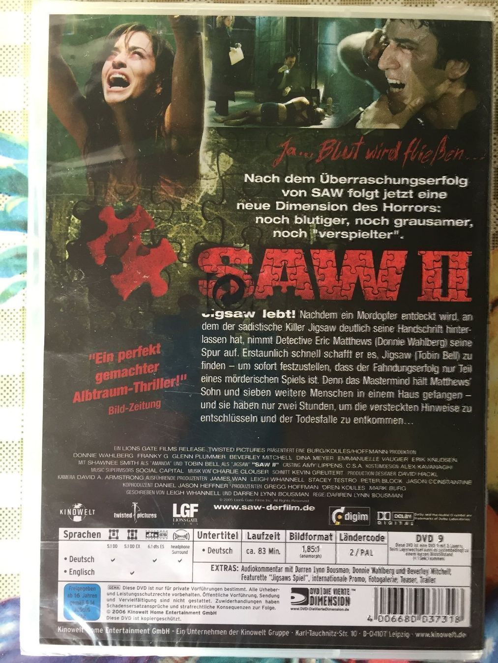 Tutti i DVDs: Saw III – Nuovo e nell'imballaggio originale da Rüti ZH venduto da alumedien 1