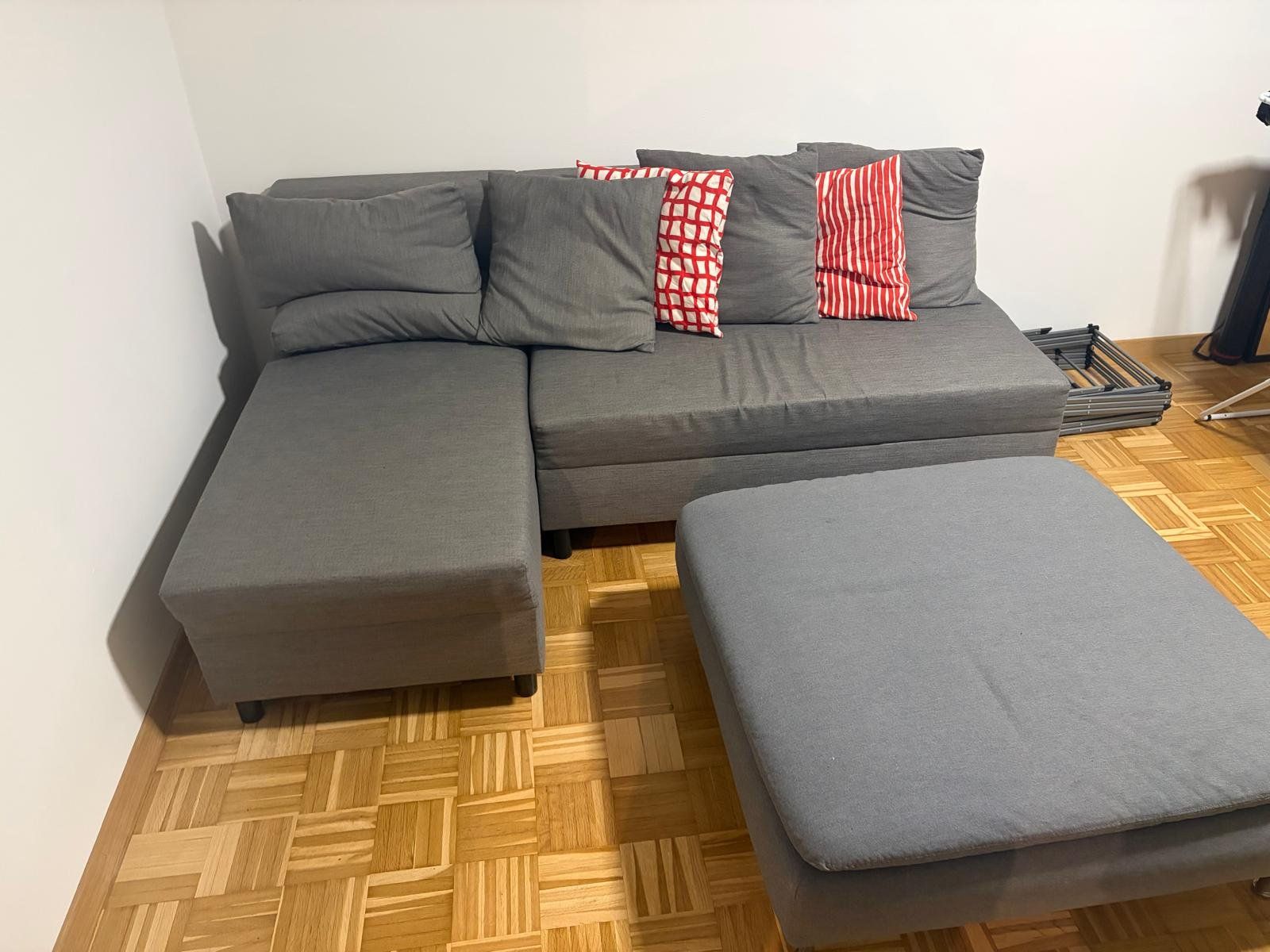 Ikea Divani: Ecksofa mit Hocker grau guter Zustand – Usato da Worben venduto da tob_2c6h 1