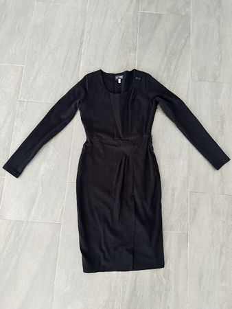Schwarzes Etuikleid von Armani Jeans, Grösse 38, Top!