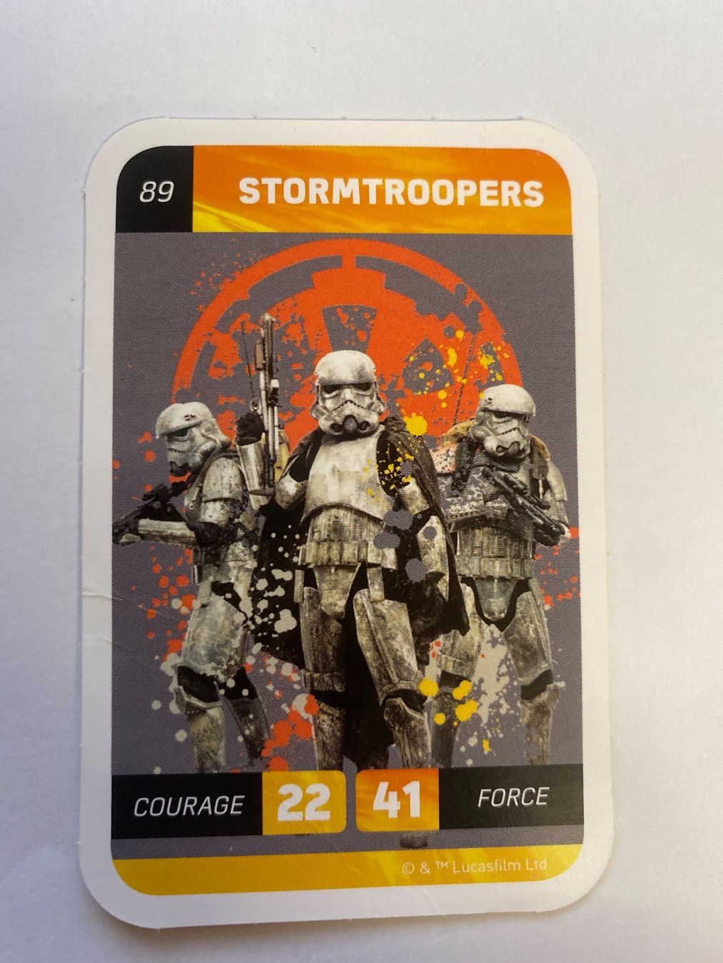 Star Wars Carte collezionabili: Carte Star Wars Stormtroopers - Numéro 89 - – Usato da Le Brassus venduto da cinema13