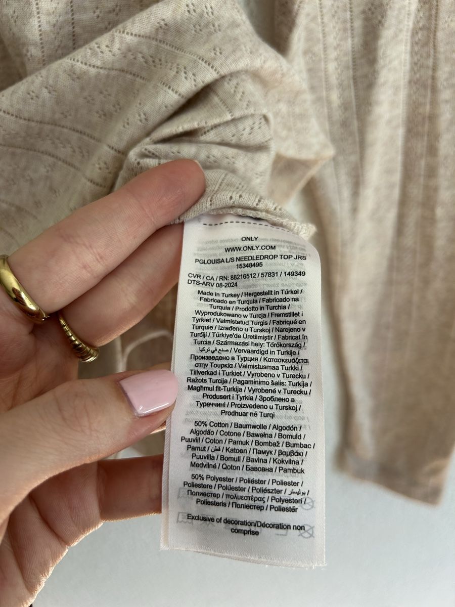 Only Tops: Only Longsleeve Shirt, beige, Grösse S – Neu (gemäss Beschreibung) aus Chur von faja7000 3