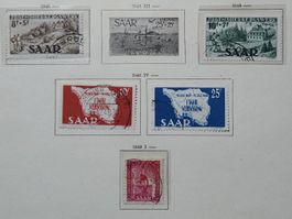 Saarland Mi-Nr.260/261 - 262 l /262 l Gestempelt