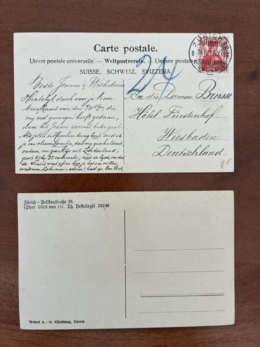 Cartes postales: 5 Ansichtskarten Schweiz diverse Häuser in Zürich  – D'occasion à Oftringen par Cla.vD.74 3