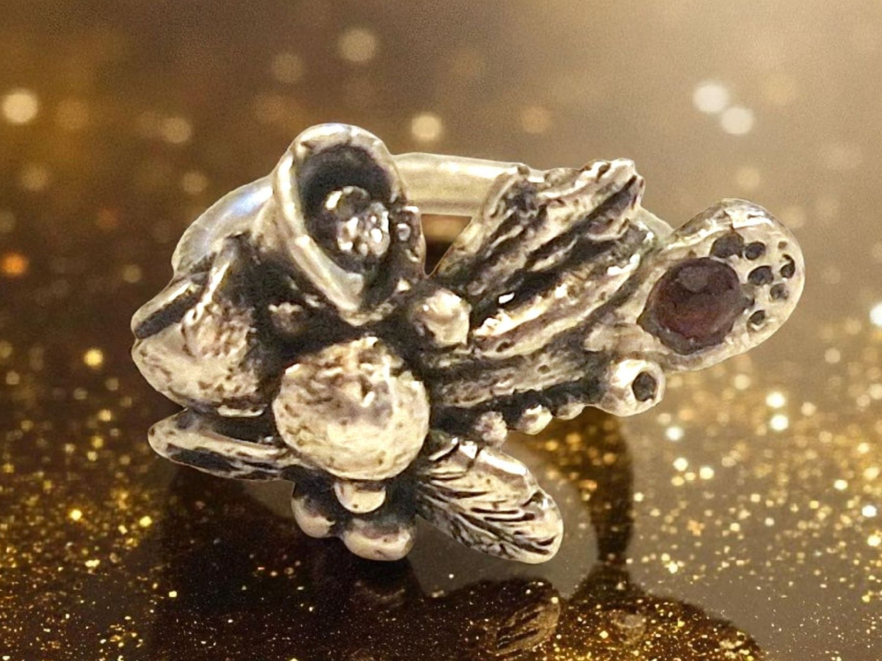Ringe: Fairystyle Ring Silber & Granat, Grösse 46,7 – Neu und originalverpackt aus Aarau von Schmuckhoehle_MD 3