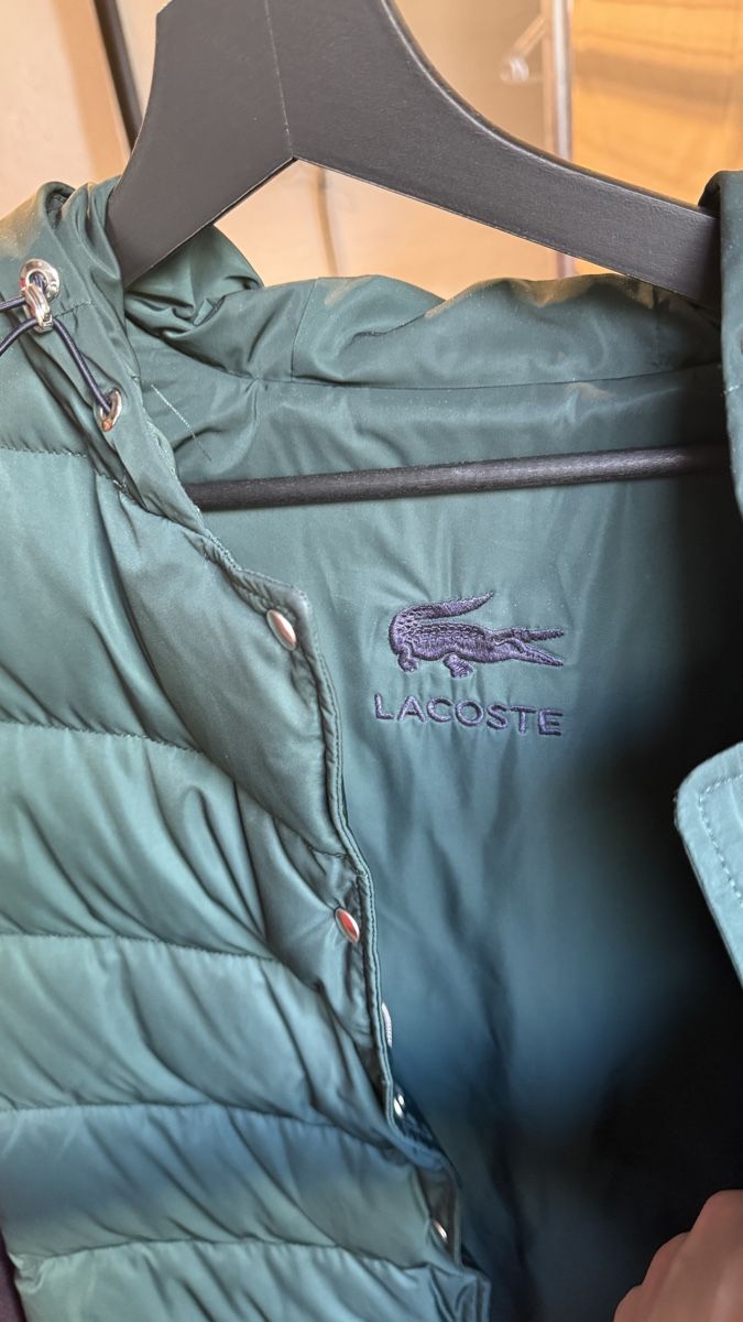Lacoste Cappotti: Lacoste winter coat, size 38, dark green and blue – Usato da zug venduto da Inaar 2