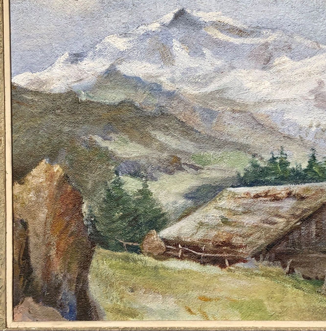 Dipinti: Top Berglandschaft Gemälde Signiert – Usato da Müllheim Dorf venduto da Othmar73 3