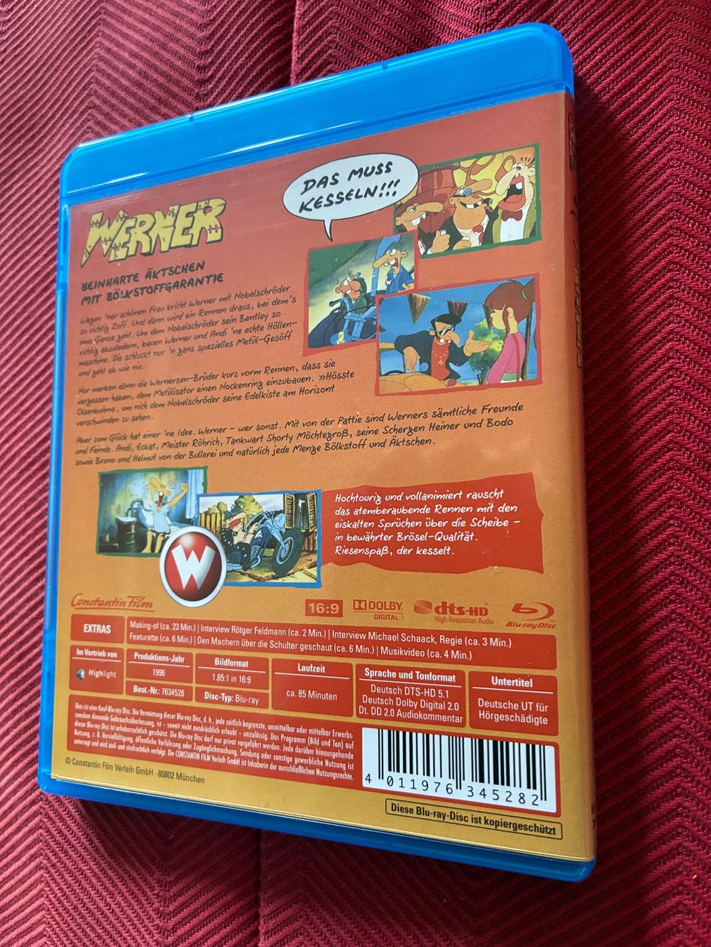 Tutti i DVDs: Werner - Das muss Kesseln!!! Blu-Ray – Usato da Seuzach venduto da ephi7 1