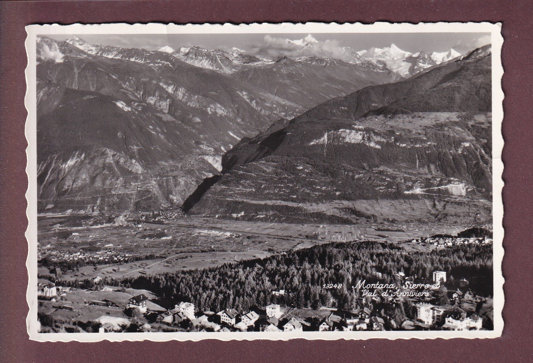 Cartoline postali: MONTANA - SIERRE - VAL D'ANNIVIERS – Usato da Pully venduto da nicecards
