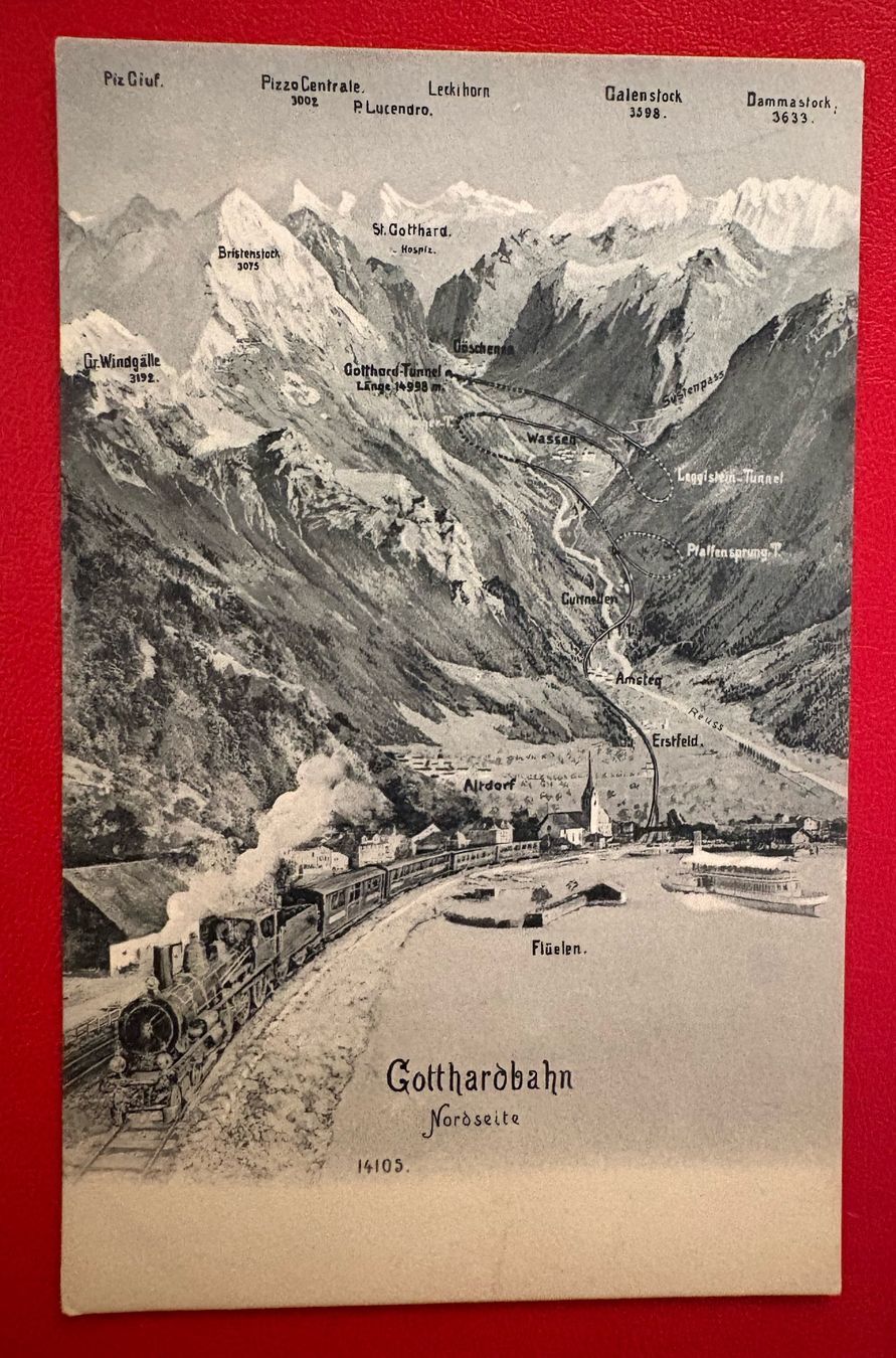Ansichtskarten: Gotthardbahn Nordseite – Gebraucht aus St-Légier-Chiésaz von Theo006