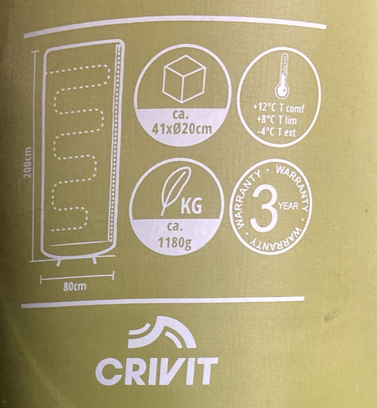 Sacchi a pelo: Gelegenheit! Schlafsack 200x80cm, -4° bis 12°, 1.18kg, – Nuovo e nell'imballaggio originale da Brunnen venduto da zur-hoelle 1