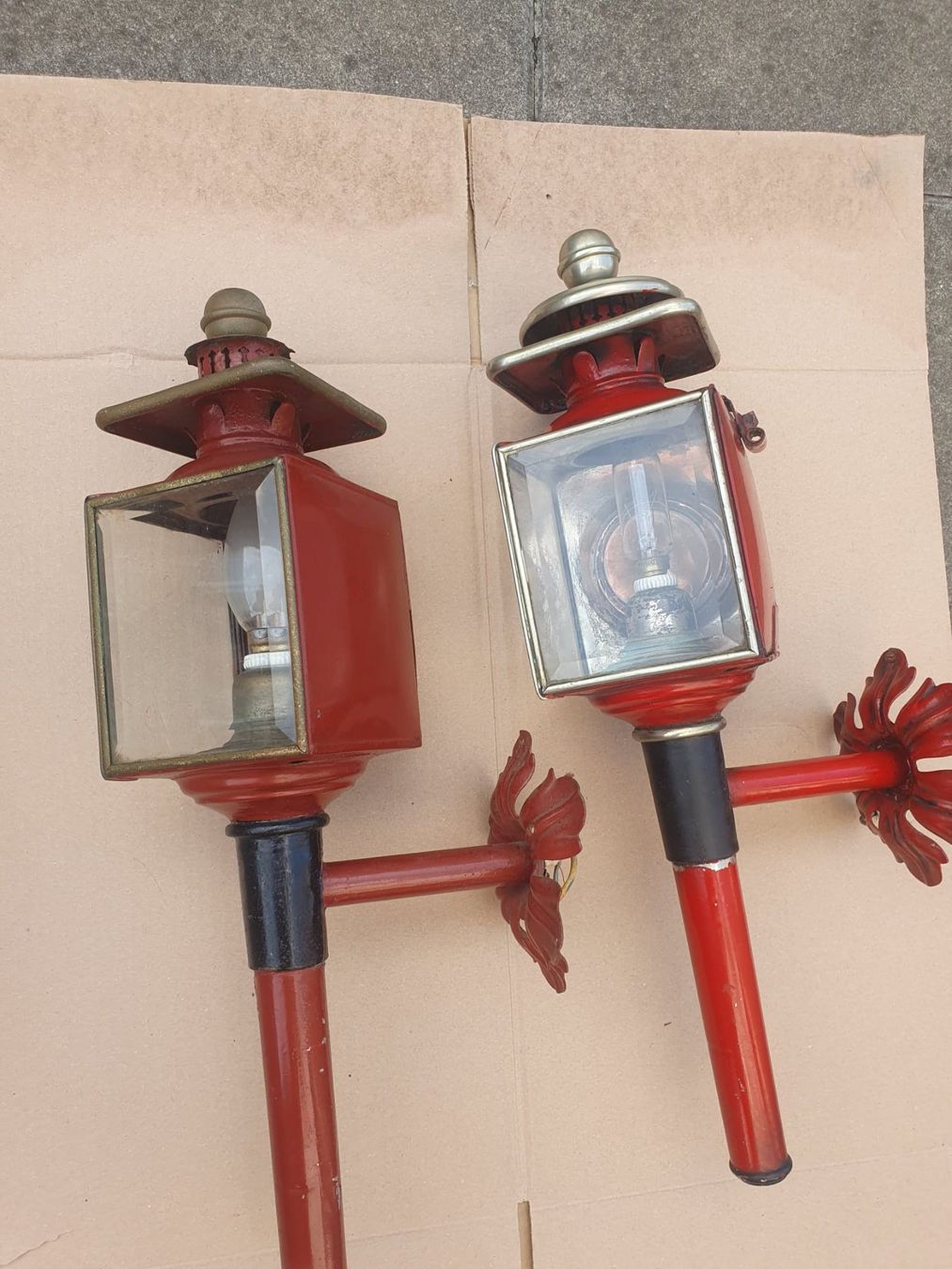 Lampade: 2 Kutschenlaternen – Usato da Basel venduto da FirstClass4000 3