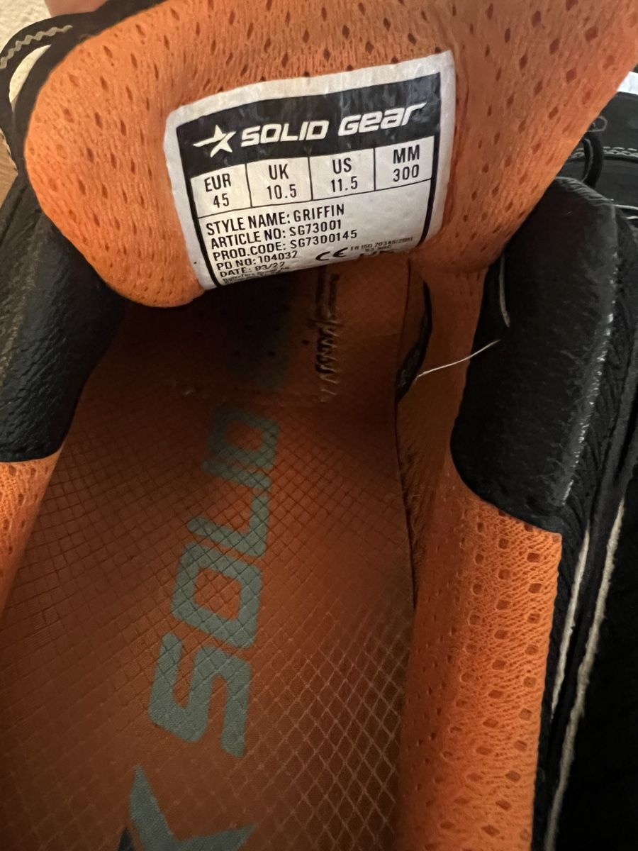 Herrenschuhe: Arbeitsschuhe SOLID GEAR GRIFFIN Grösse 45 schwarz – Neu (gemäss Beschreibung) aus Chur von ZATO 2