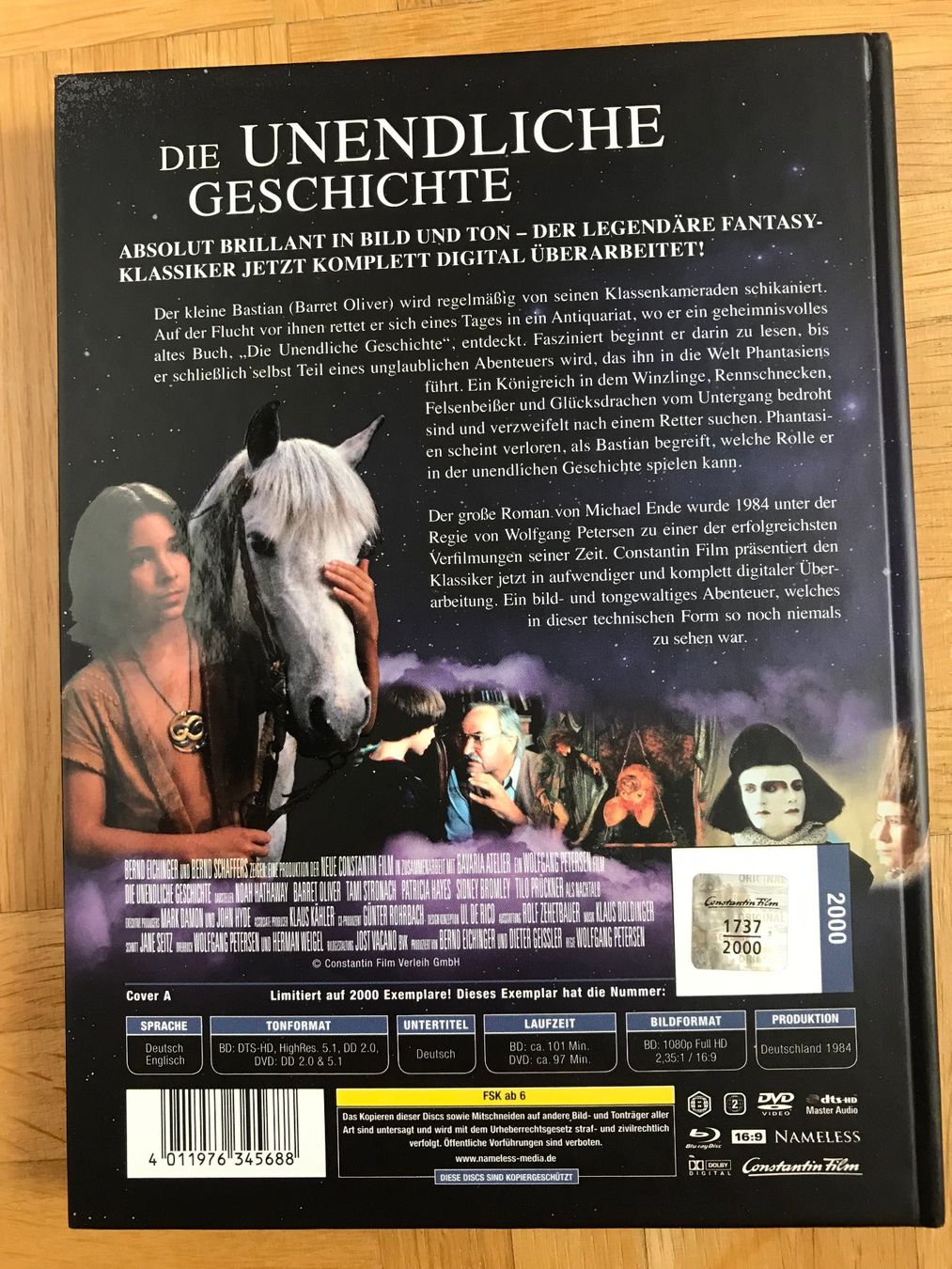 Alle DVDs: Die unendliche Geschichte - Mediabook Cover A - Blu-ray +DVD – Gebraucht aus Zürich von Malcom 4