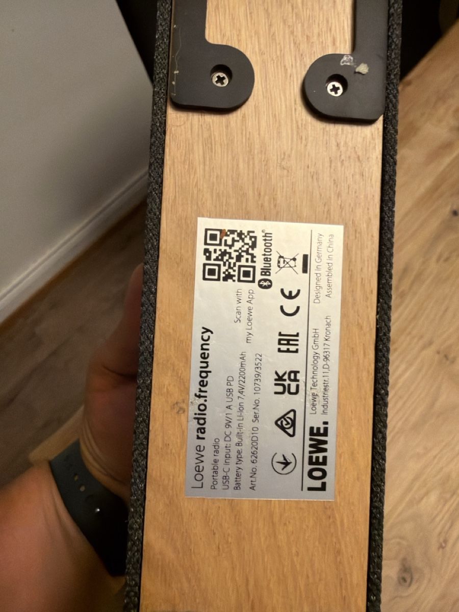 Loewe Radio: LOEWE radio.frequency portatile, Bluetooth, alimentatore inc – Usato da basel venduto da Swiss._.1978 4