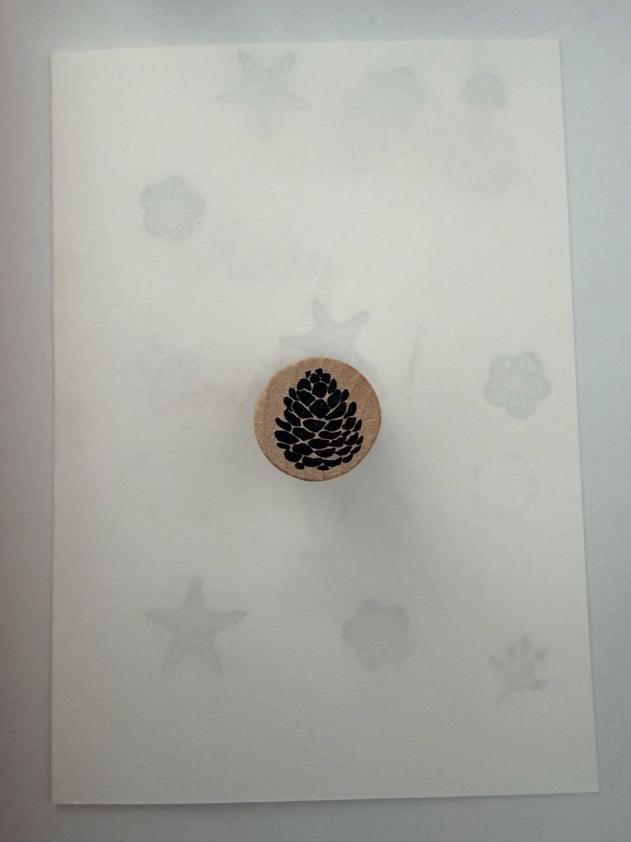 Tampons: Rubber stamp: pine cone – Neuf (Voir description) à Thun par dar_fz6y