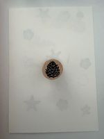 Rubber stamp: pine cone