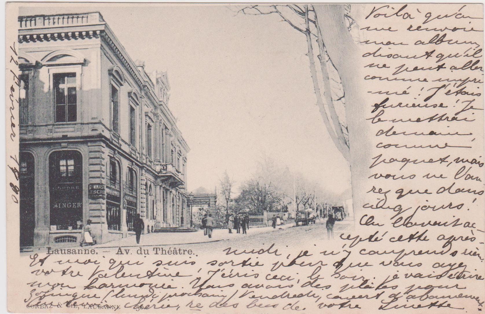Ansichtskarten: Ancienne CP de Lausanne vers 1900 – Gebraucht aus Pailly von jme99