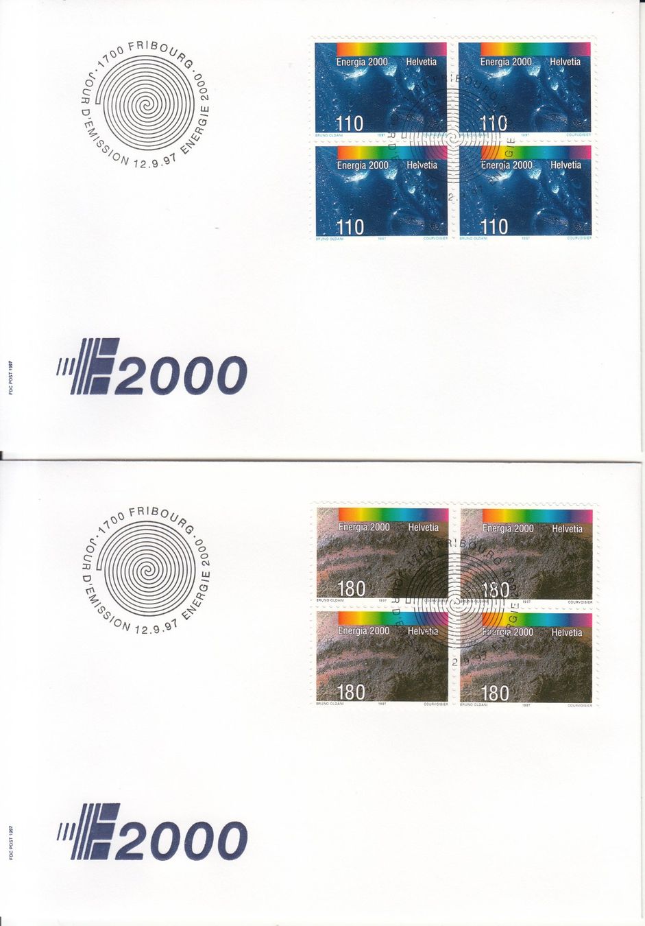 Tutti i francobolli: SBK 922 - 925 im 4er-Block FDC – Usato da Bürglen TG venduto da StampGraf 2