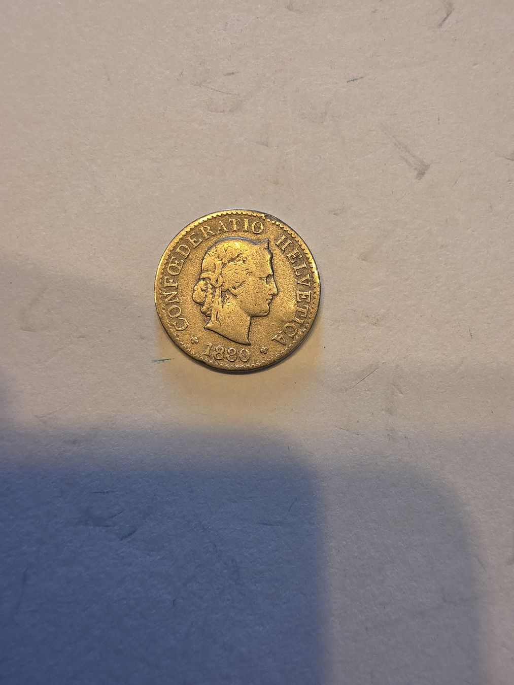 Alle Münzen: piece 5cts 1880 – Gebraucht aus Fribourg von yan_z5fr 1