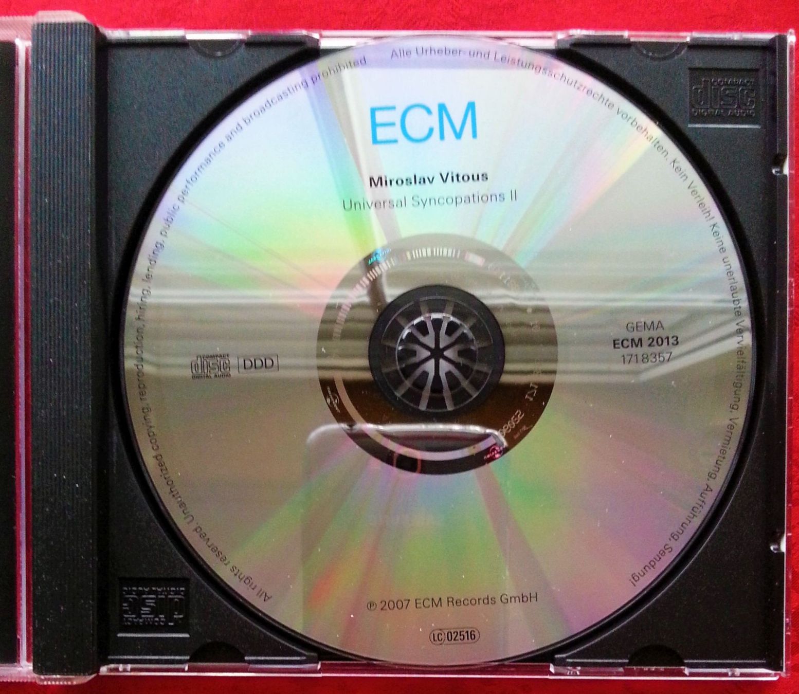 CDs: CD Miroslav Vitous - Universal Syncopations II, 2007 – Gebraucht aus Oberriet SG von Manick 3