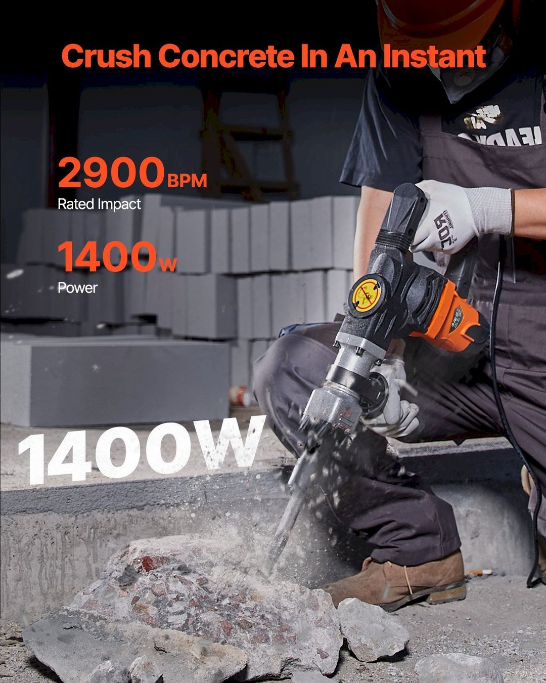 Tutti gli attrezzi: VEVOR Abbruchhammer 1400W – Nuovo e nell'imballaggio originale da Bottighofen venduto da zaap 1